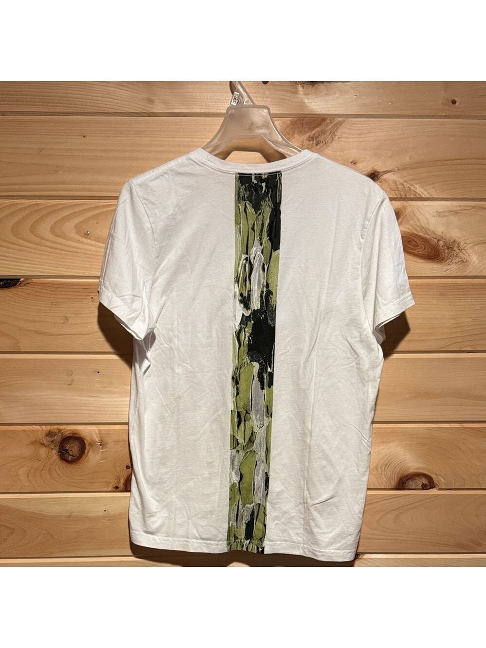 Dolorem Ipsum White Green Design Mens Shirt Small NWOT
